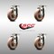 Service Caster 4 Inch 316SS High Temp Glass Filled Nylon Wheel Swivel Top Plate Caster Set SCC SCC-SS31620S414-GFNSHT-4 - alternate 5